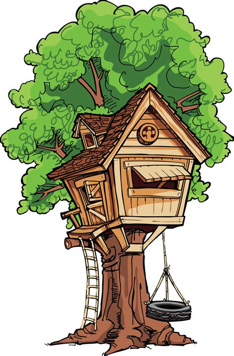 tree house clipart black and white 20 free Cliparts | Download images on Clipground 2024