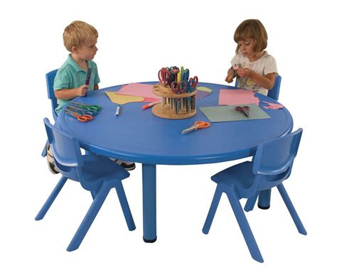 Ecr4Kids 45 inch Round Resin Activity Table with 22" | Daycare furniture, Furniture direct ...