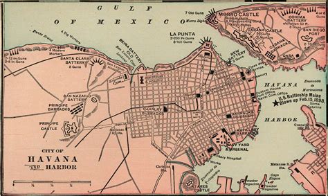 Antique map of Havana Cuba from 1901 - havana cuba • mappery