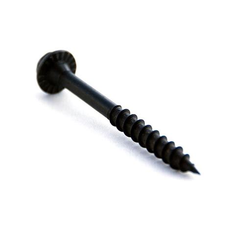 OWT Timber Screws 1/4-in x 2-3/4-in Black Galvanized/Coated Hex-Head Interior/Exterior Lag ...