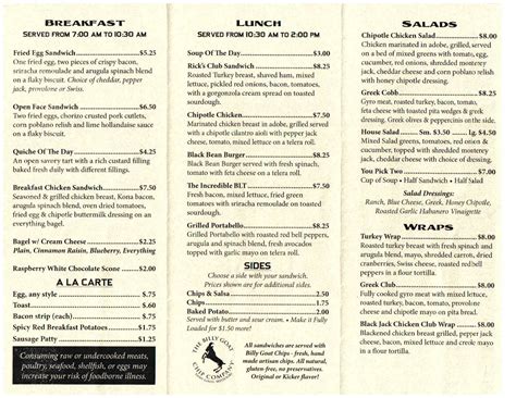 Ricks Cafe Menu, Menu for Ricks Cafe, Jefferson City, Columbia - Urbanspoon/Zomato