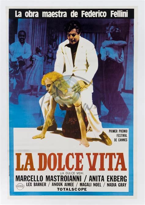 Federico Fellini's "La dolce vita" ('60) | Cinema posters, Classic films posters, Old movie posters