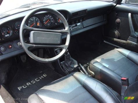 Black Interior 1985 Porsche 911 Carrera Targa Photo #52108340 ...