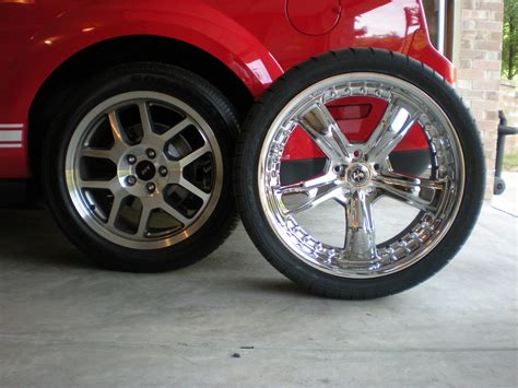 Shelby Chrome 20 x 9 inch Razor wheels. - The Mustang Source - Ford ...