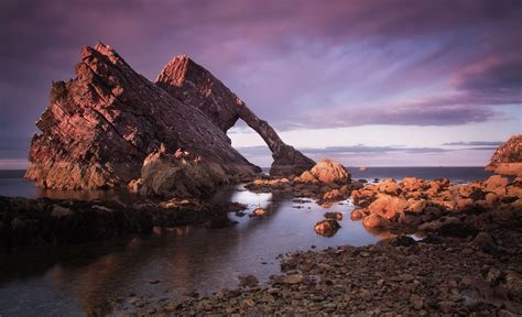 Bow Fiddle Rock, Morayshire, Scotland UK | Natural landmarks, Scotland uk, Travel