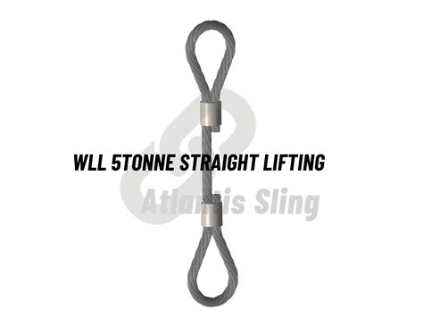 WLL 5Tonne Steel Wire Rope Sling With Both End Soft Eye