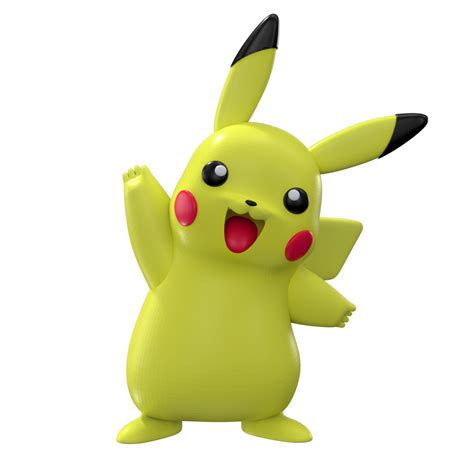 OBJ file Pikachu - Pokemon - anime・3D printing design to download・Cults