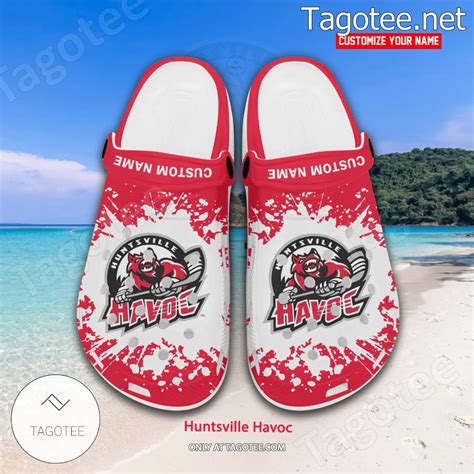 Huntsville Havoc Logo Crocs Clogs - BiShop - Tagotee