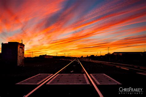 Train Track Sunset