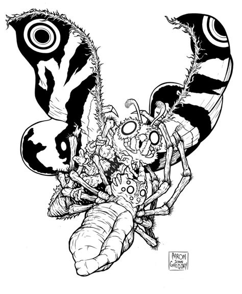 The best free Mothra coloring page images. Download from 14 free coloring pages of Mothra at ...