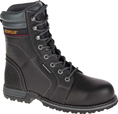 Women's Caterpillar Echo Waterproof Steel Toe Boot Black Nubuck 5 M ...