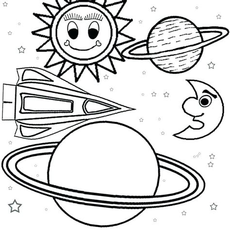 Planets Coloring Pages (100 Pieces). Print free for Kids