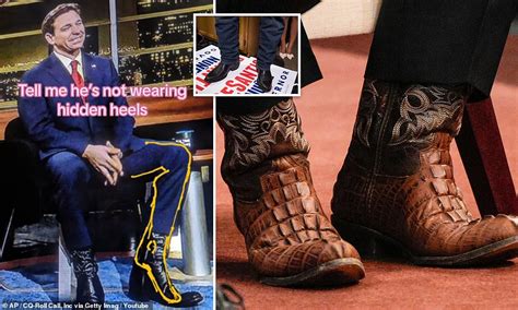 Expert shoemakers say Ron DeSantis is wearing heels | Daily Mail Online