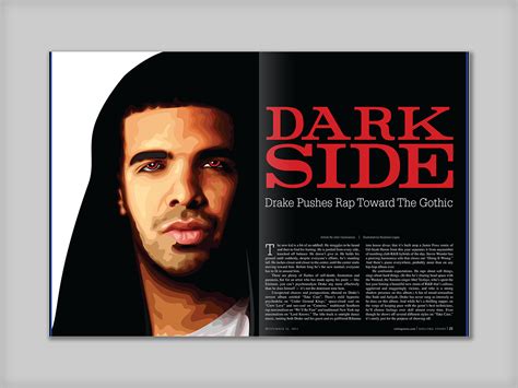 Drake: Illustrated Magazine Spread on Behance