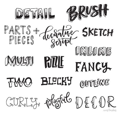 Creative Lettering Styles