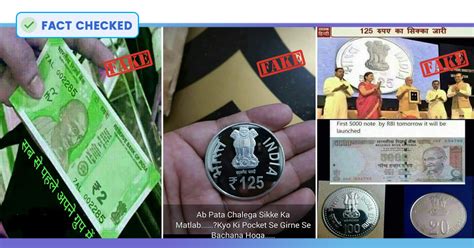 Fact Check: RBI Hasn't Released New Currency, Pictures Of Commemorative Coins Shared As Real Money