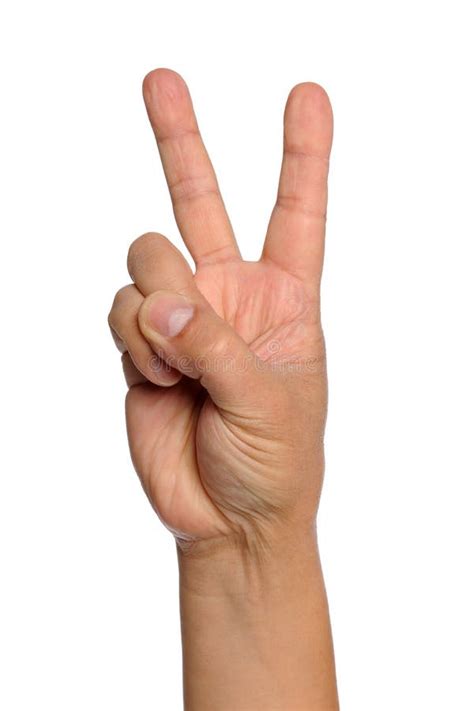 Hand with Peace Sign stock image. Image of peace, background - 13933087