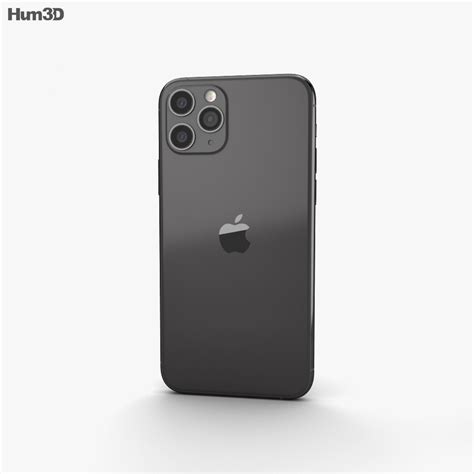 Apple iPhone 11 Pro Max Space Gray 3D model - Electronics on Hum3D