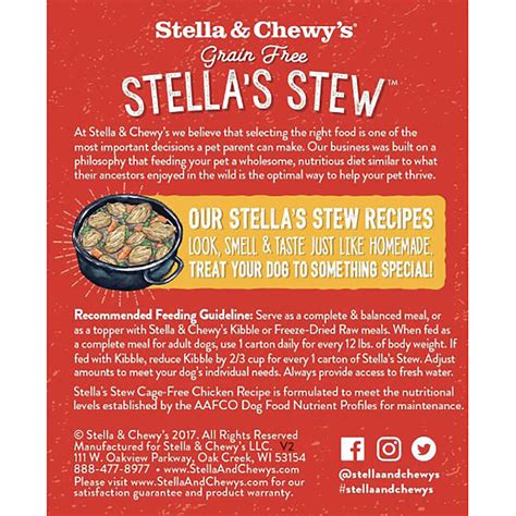 Stella & Chewy's Cage-Free Chicken Recipe Dog Stew - 11oz | Healthy Spot