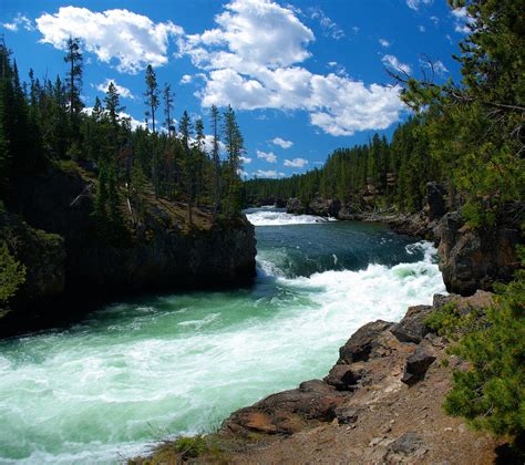 Yellowstone River, just above the brink of the Upper Falls… | Flickr