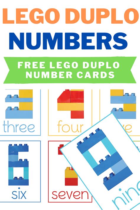 Lego Duplo Number Cards - One Beautiful Home