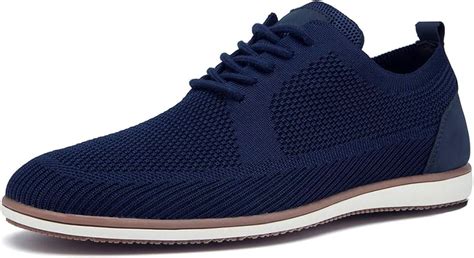 Amazon.com | Mens Wingtip Oxford Mesh Casual Dress Shoes Breathable ...