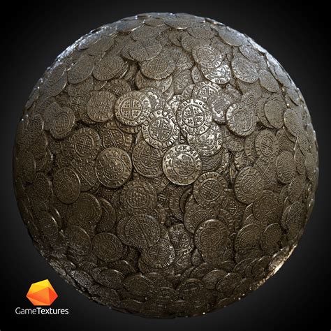 ArtStation - Medieval Gold Coins Substance, GameTextures .com | Game textures, Material textures ...