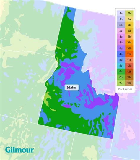 Idaho Planting Zones - Growing Zone Map | Gilmour