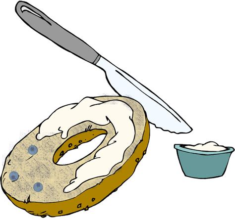 Bagel clipart bagel cream cheese, Bagel bagel cream cheese Transparent ...