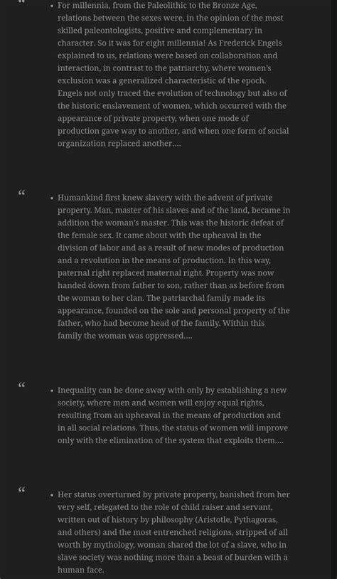 Speeches by former Burkinabe president, Thomas Sankara. He banned Polygamy, forced marriages ...