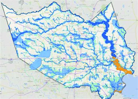 100 Year Flood Plains Houston Map - Map