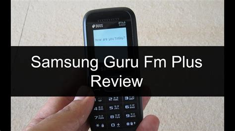 Samsung Guru Fm Plus SM-B110E/D Review - YouTube