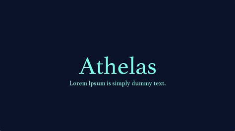 Athelas Font Family Free Download - FontsMag