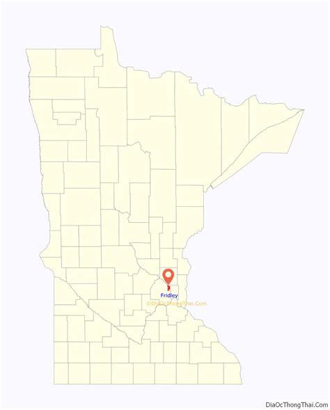 Map of Fridley city