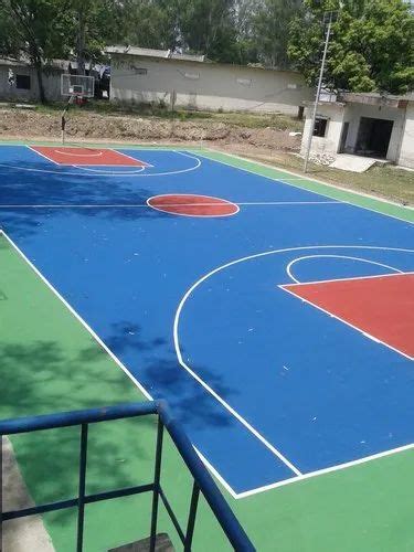 Matte Acrylic Basketball Court Flooring Service at Rs 70/feet in Gurugram