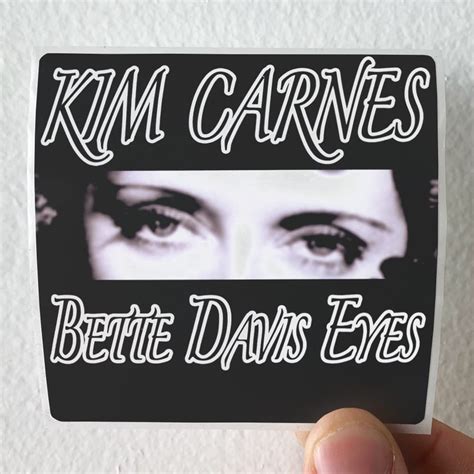 Kim Carnes Bette Davis Eyes Album Cover Sticker