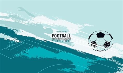 Premium Vector | Football or soccer blue abstract background. suitable ...