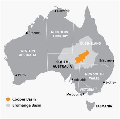 Australia Map Of Cooper & Eromanga Basins - Electoral Map Of Australia ...