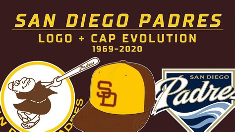 San Diego Padres Logos and Caps Through the Years: 1969-2020 - YouTube