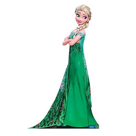 Girls Elsa Frozen Fever Deluxe Costume Green Dress | Costume Party World