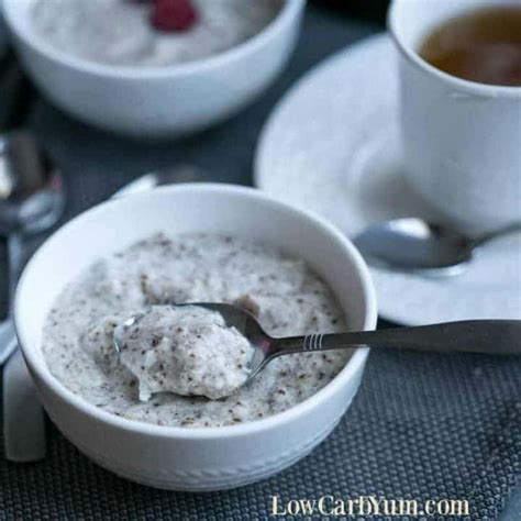 No Oats Keto Oatmeal Recipe - Hot Cereal - Low Carb Yum