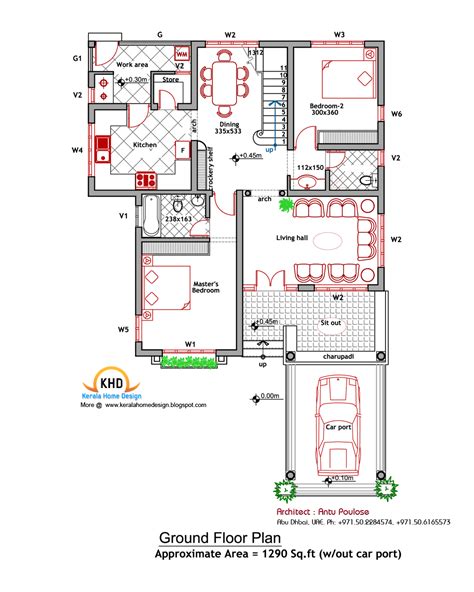 House plan and elevation - 2000 Sq. Ft - Kerala Home Design and Floor ...