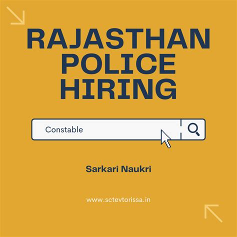 Rajasthan Police Constable Recruitment 2023 Bharti -Apply 4438 Posts