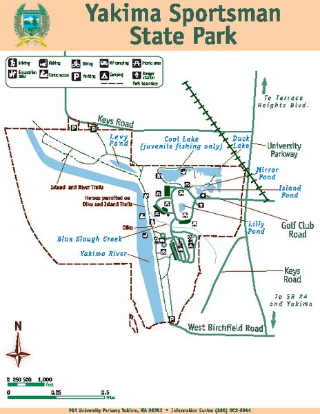 Yakima Sportsman State Park Map - Yakima Sportsman State Park WA • mappery