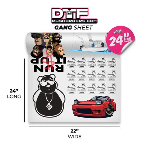 DTF Gang Sheets Creator | Build Online