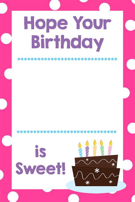 Printable Birthday Gift Card Holders - Crazy Little Projects