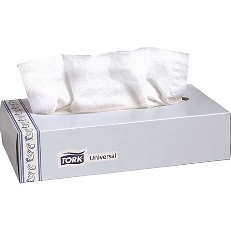 Tork Universal Facial Tissue Flat Box , 2-Ply White at Staples