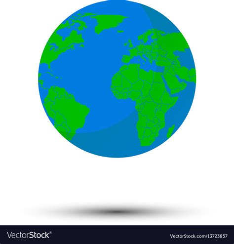 Globe world map Royalty Free Vector Image - VectorStock