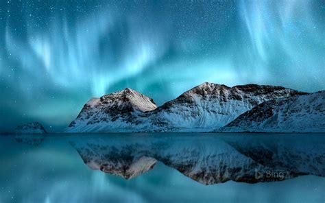 Norway Aurora borealis Lofoten 2018 Bing Wallpaper Preview ...