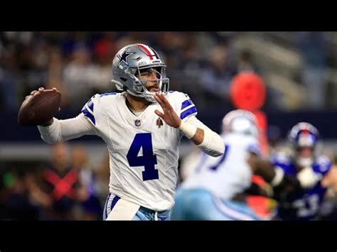 Dak Prescott Week 10 Highlights vs Giants - YouTube